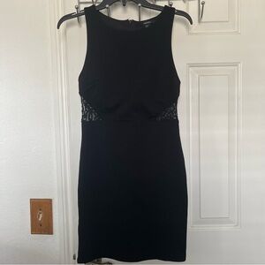 Forever 21 Black Lace Cutout Bodycon Mini Dress